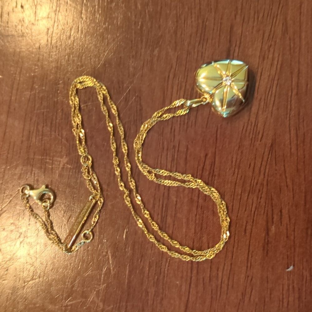 Gold vermeil locket